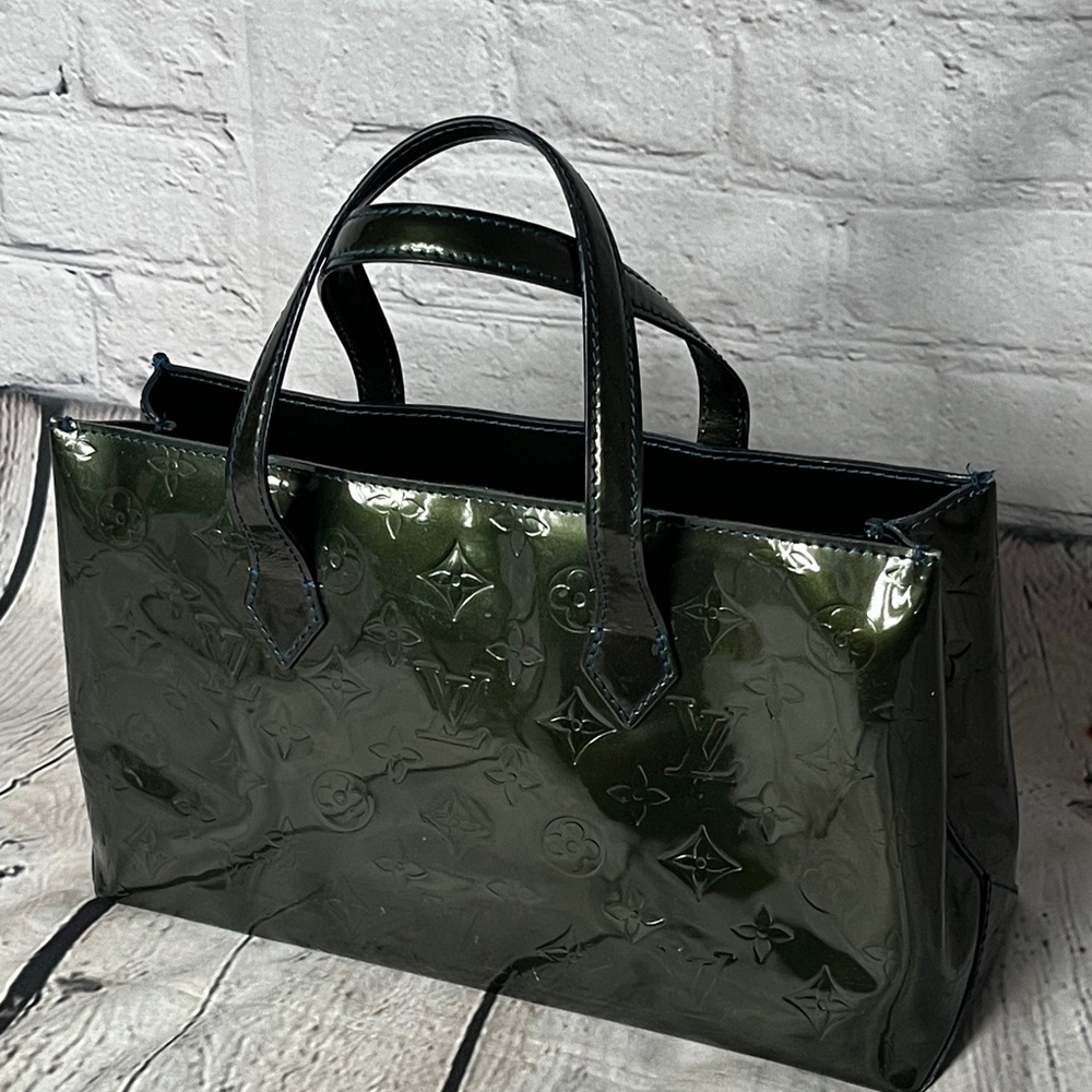 Louis Vuitton Shiny Black Satchel - Picture 4 of 7